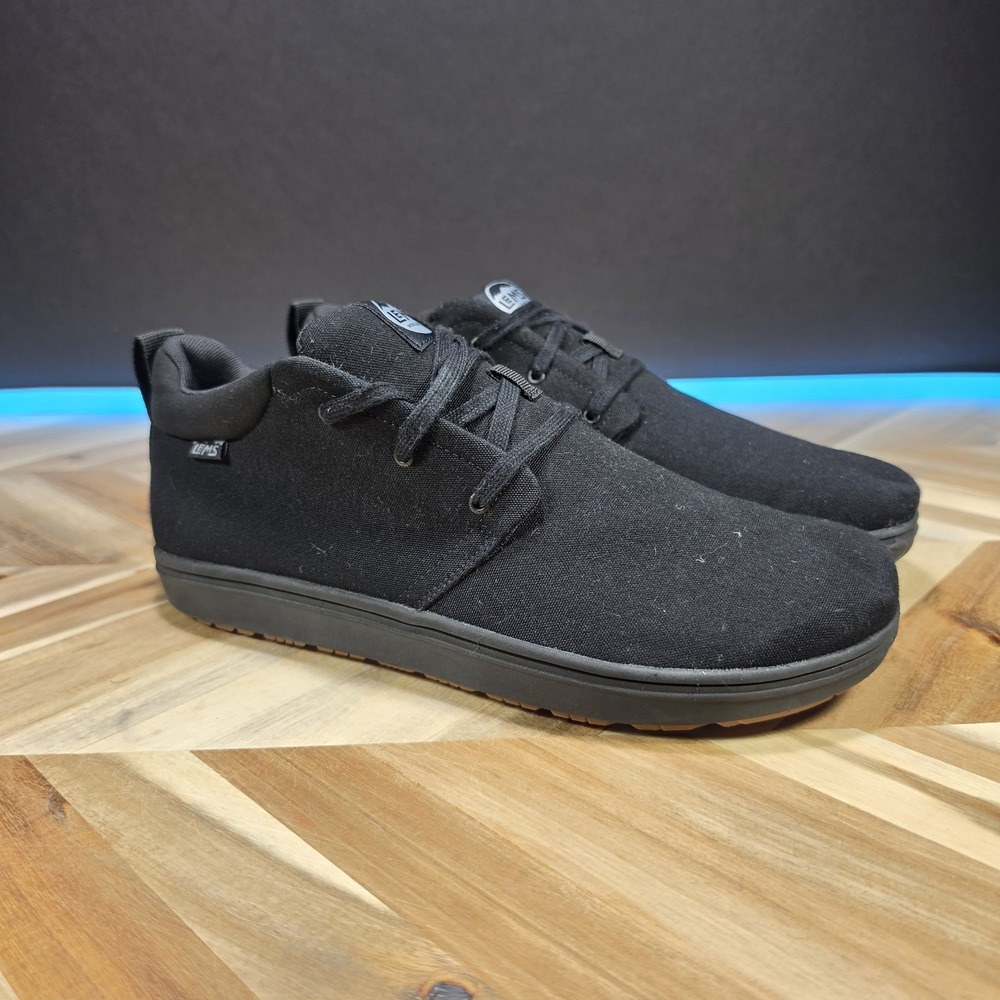 Lems Chukka Grip Canvas Men 11.5 Women 13 Blackout Zero Drop Barefoot Boots